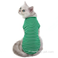 Cat gestreepte T-shirt huisdierkleding